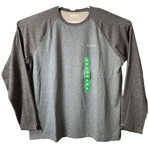 Columbia Mens XL Blue Gray Omni-Wick Long Sleeve Tee Shirt Pull Over X-Large